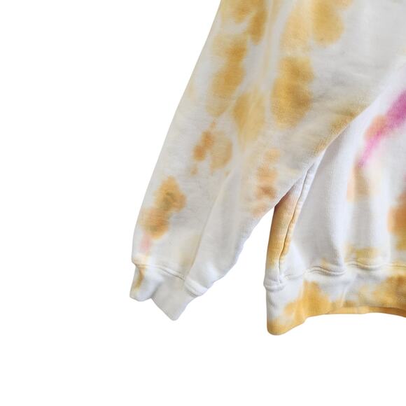 Anine Bing Outlaws Tie Dye Crew Neck Sweatshirt Cotton Pullover Size Medium - Picture 6 of 9